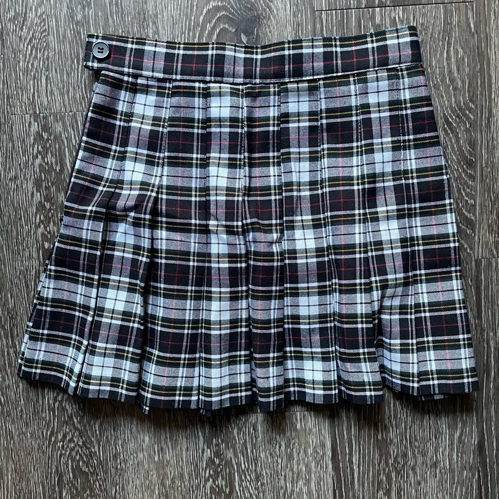 American Apparel Black and White Skater Mini Skirt